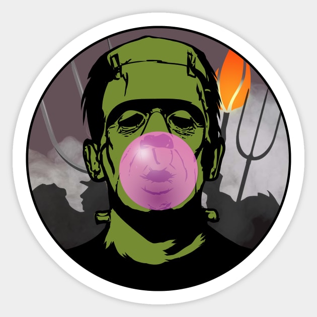 Bubblegum Horror Sticker by Doc Multiverse Designs